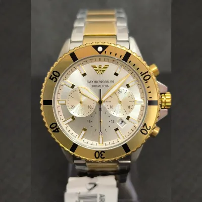 Emporio Armani World Explorer Cream Dial Men's Watch